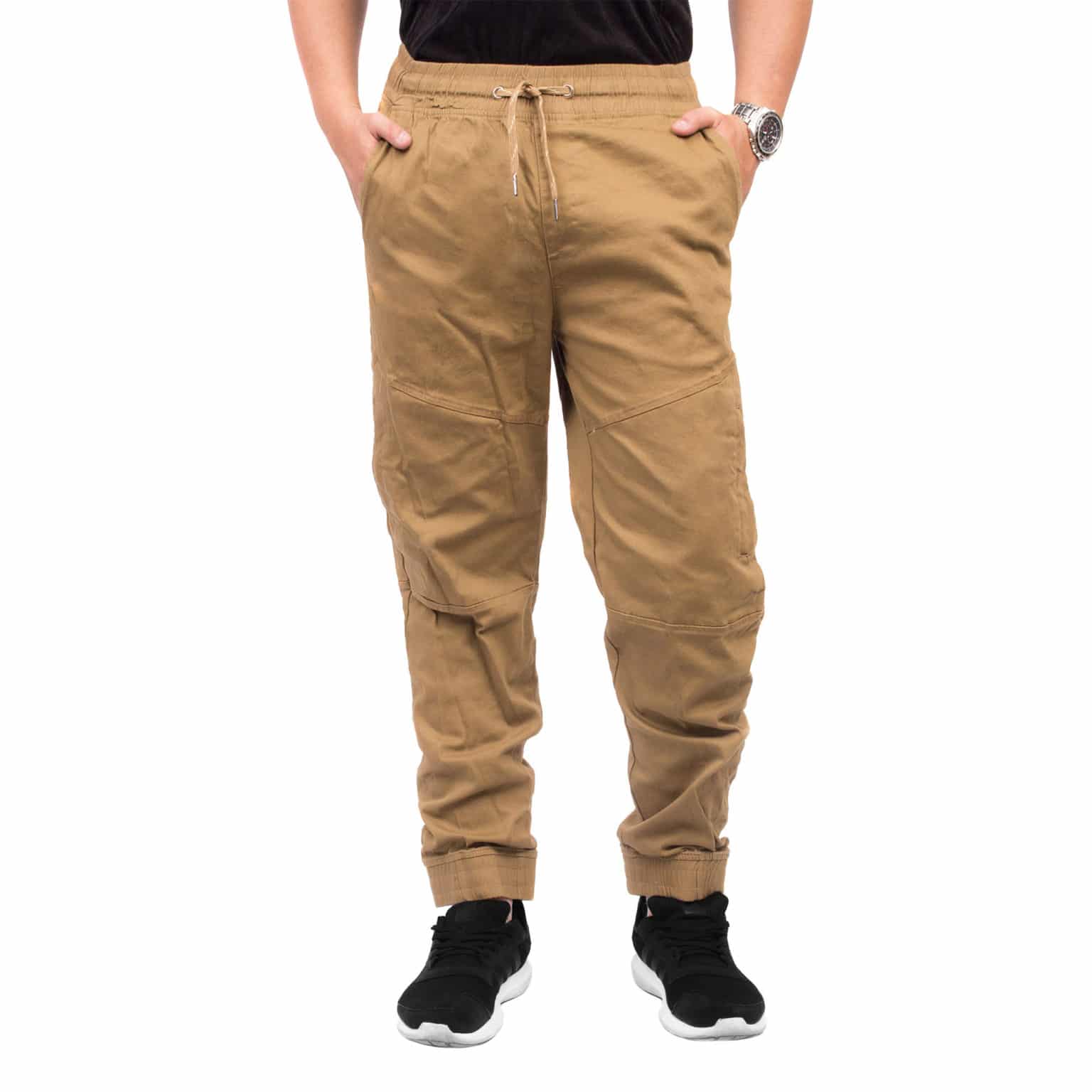 khaki jogger pants with jordans